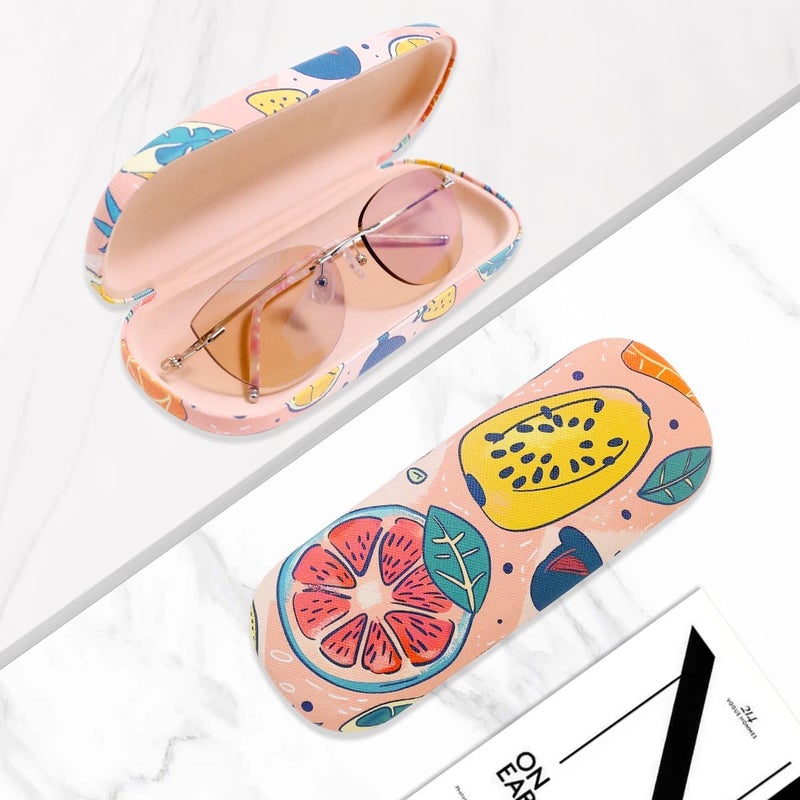 PERFECTSIGHT Store Hard Shell Eyeglasses Case, PU Leather Protective Glasses Case, Cute Eyeglass Case for Women Men Girls - Image 5